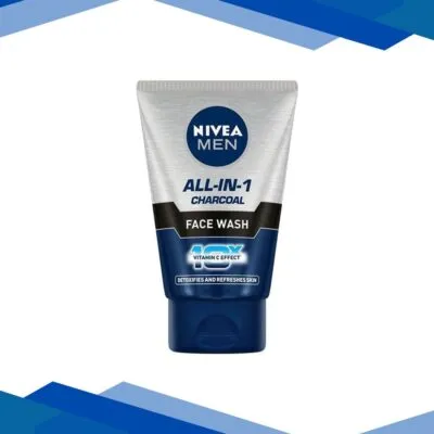 Nivea Men All-in-1 Charcoal 10X Vitamin C Effect Face Wash 100 gm