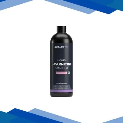 Nutrabay Pro L Carnitine +Vitamin B5 Liquid – Lychee Crush 450 ml