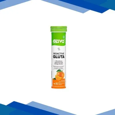 Oziva Bioactive Gluta With L-Glutathione To Reduce Pigmentation, 15 Tablets, Orange Zing 70 gm