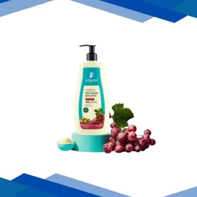 Pilgrim French Red Vine & Hyaluronic Acid Ultra-Smooth Body Lotion 48H Long-Lasting Moisturization 400 ml