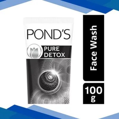 Pond’s Pure Detox Anti – Pollution Purity Face Wash With Activated Charcoal 100 gm