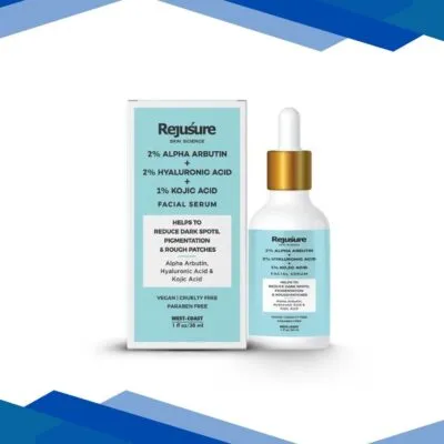 Rejusure 2% Alpha Arbutin + 2% Hyaluronic Acid + 1% Kojic Acid Facial Serum 30 ml