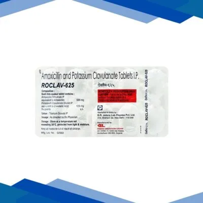 Roclav 625mg Tablet 10’S