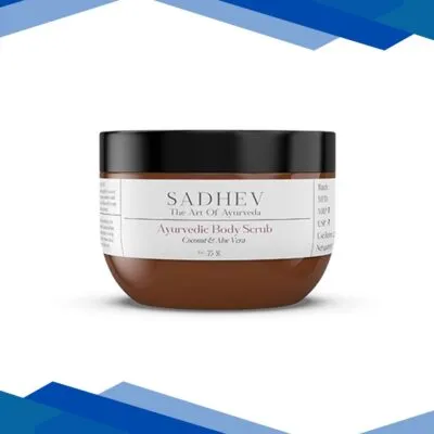 Sadhev Natural and Ayurvedic Coconut and Aloe Vera Body Scrub 75 gm