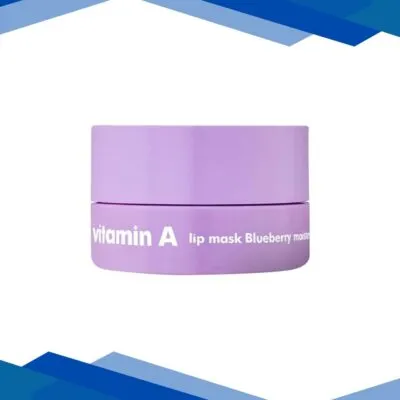 The Face Shop Vitamin A Lip Mask with Blueberry Extracts, Shea Butter for Soft, Plump Lips 7 gm