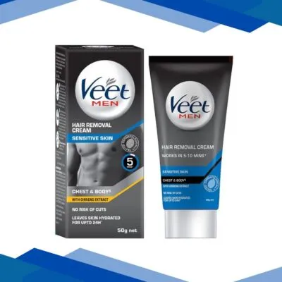 Veet Hair Removal Cream for Men – Sensitive Skin 50 gm