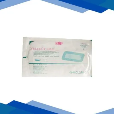 Velfix – T + Pad Transparent Film Dressing With Non Adherent Pad (5508) (10 cm x 20 cm) 1’s