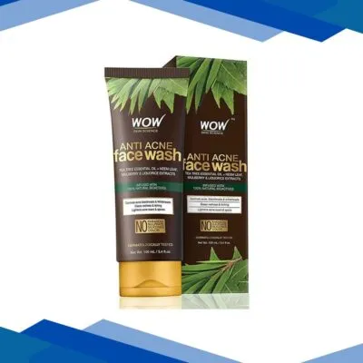 Wow Life Science Anti Acne Neem & Tea Tree Face Wash 100 ml