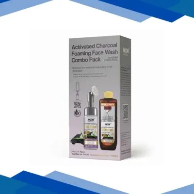 WOW Skin Science Activated Charcoal Foaming Face Wash Save Earth Combo Pack 1’s