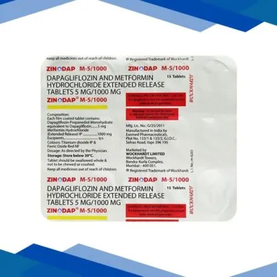 ZINODAP M 5/1000 Tablet 15’s